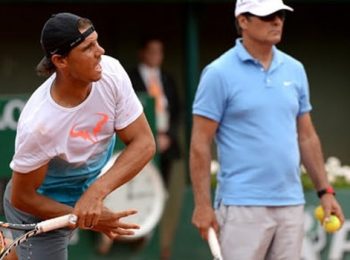 Toni Nadal and Rafael Nadal